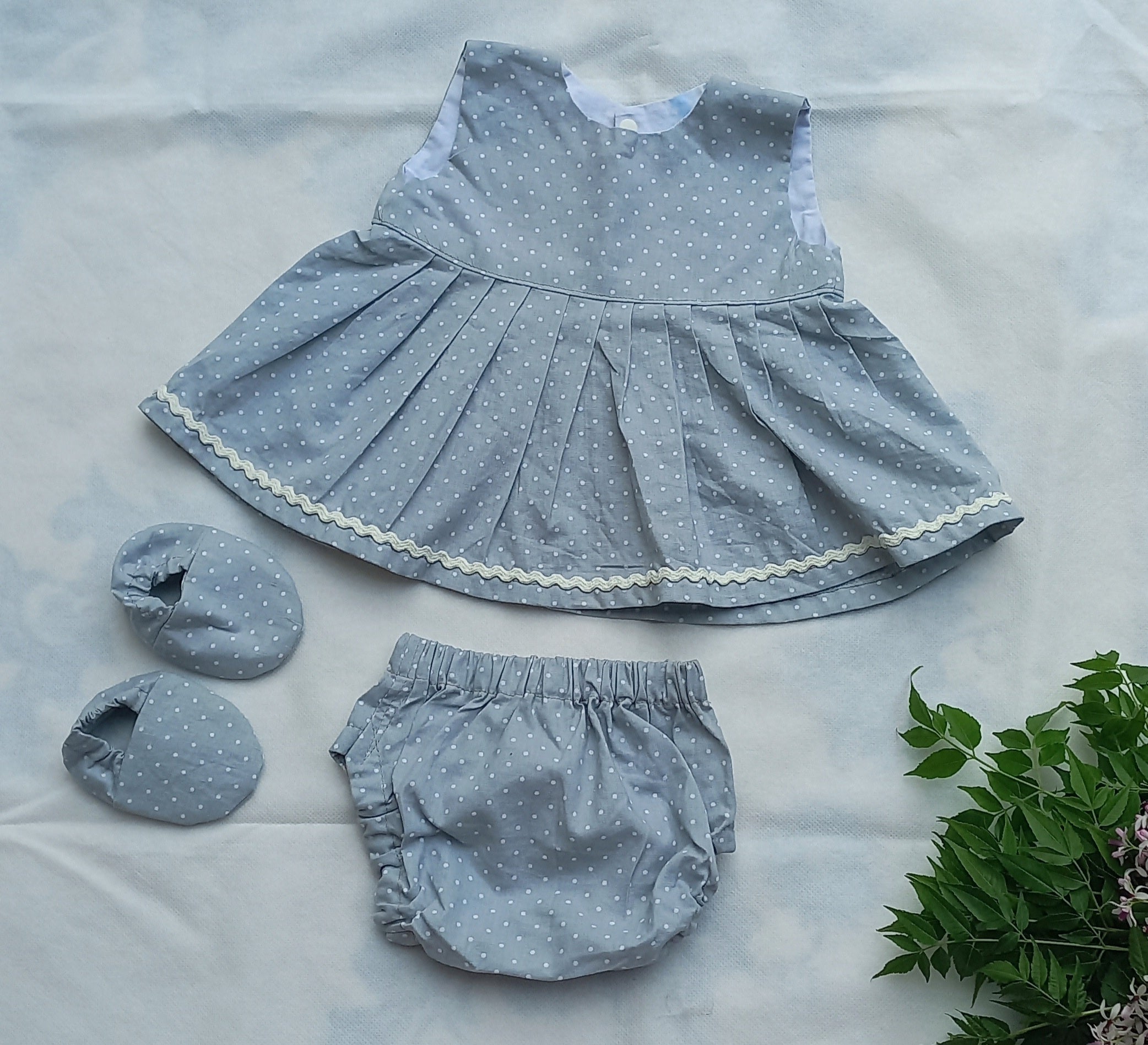 Baby dress 3 piece set