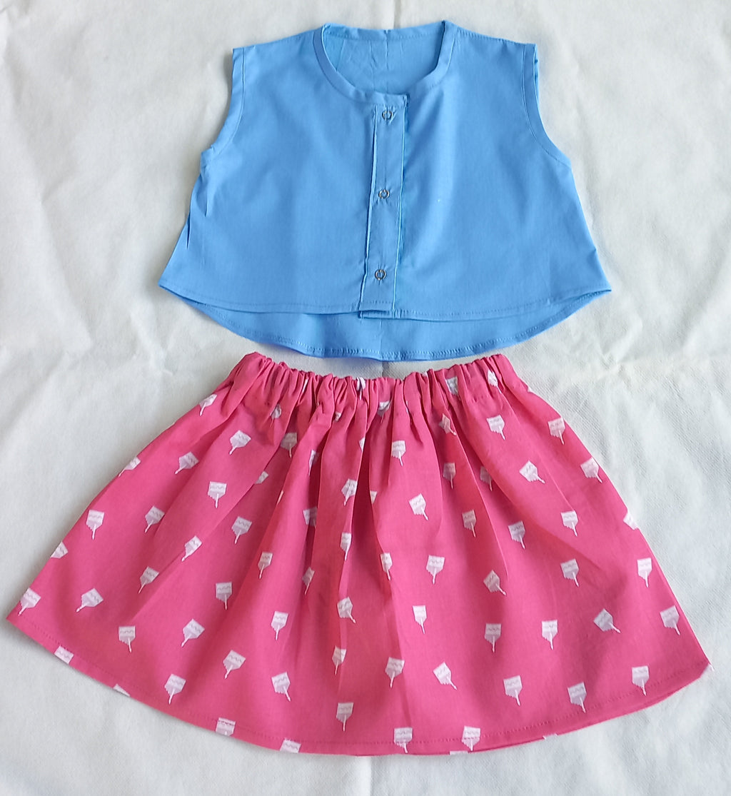 Top and skirt for summer 12 to 18 months