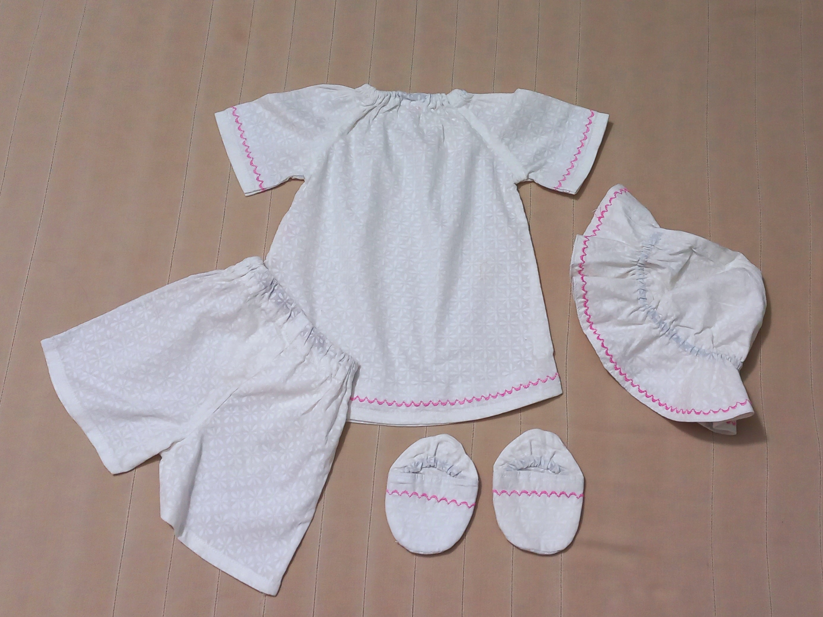 4-Piece Baby Dress Set – Summer Collection (0 to 3 Months)