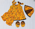 4-Piece Baby Dress Set – Summer Collection (0 to 3 Months)